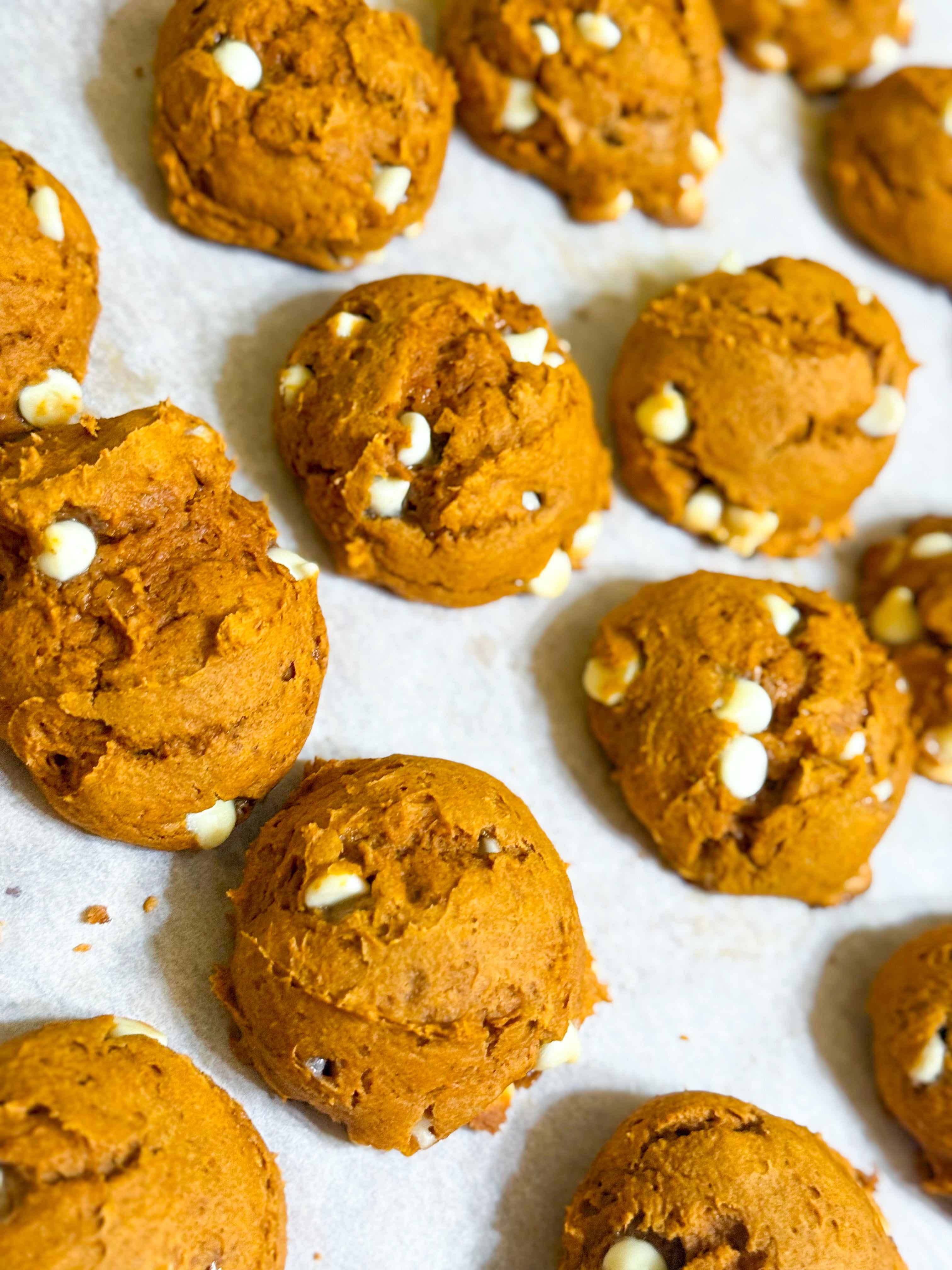 White Chocolate Chip Pumpkin Puffs